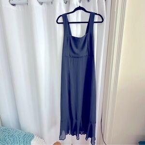 Show me your Mumu Claire Midi dress - slate blue NWT